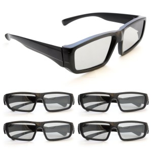 Fernseher Zubehör: SET 3D-Brille für passive 3D Tvs, PC-Spiele oder Kino RealD